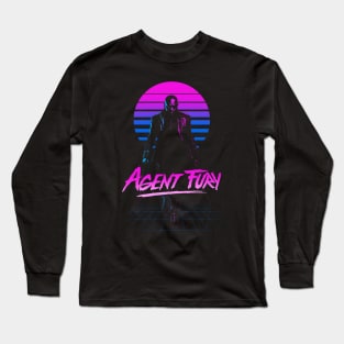 80's Retro Rad Hero Agent Long Sleeve T-Shirt